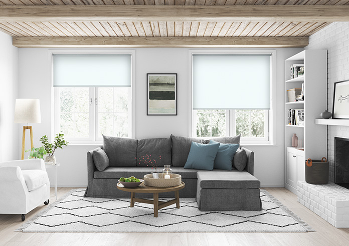 Palermo (Blackout), White - Motorised Roller Blind - Image 5